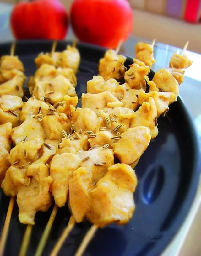Куриные шашлыки в микроволновой печи